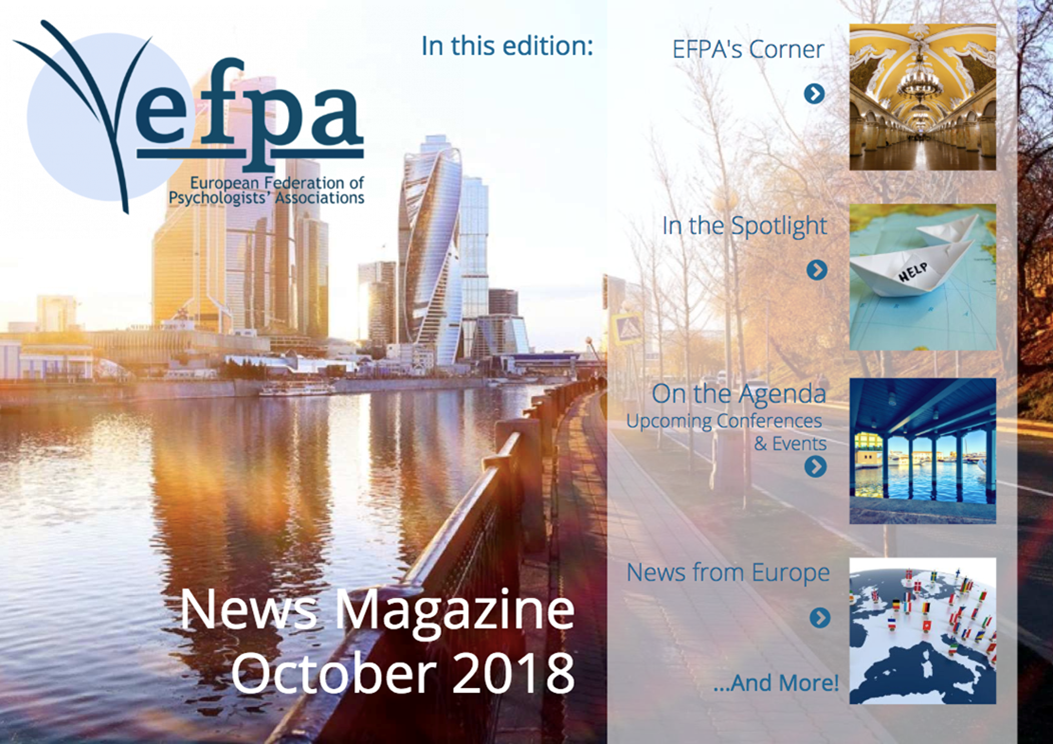EFPA NewsMagazine October 2018/Vol. 3